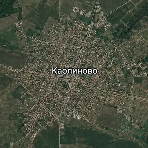 Сателитен релефен изглед на Каолиново