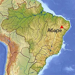 Абаре Местоположение на картата на Бразилия
