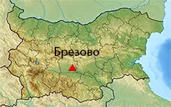 Брезово Местоположение на картата на България