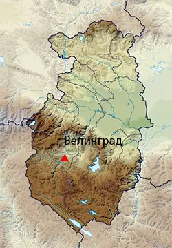 Велинград Местоположение на картата на Област Пазарджик