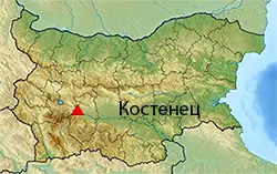 Костенец Местоположение на картата на България