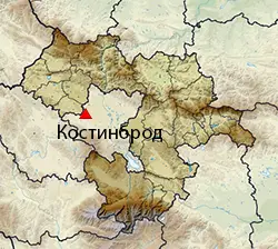 Костинброд Местоположение на картата на Област София