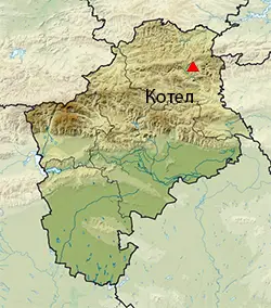 Котел Местоположение на картата на Област Сливен