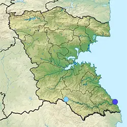 Местоположение в област Бургас Велека