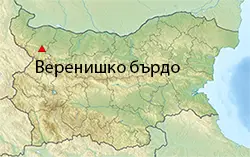 Местоположение на картата на България (Веренишко бърдо)