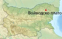 Местоположение на картата на България (Войводско плато)
