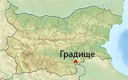 Местоположение на картата на България (Градище (възвишение))