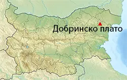 Местоположение на картата на България Добринско плато