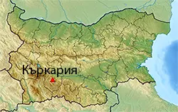 Местоположение на картата на България Къркария
