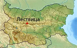 Местоположение на картата на България Лествица (планина)