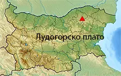 Местоположение на картата на България Лудогорско плато