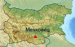 Местоположение на картата на България Мечковец