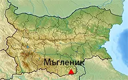 Местоположение на картата на България Мъгленик