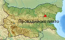Местоположение на картата на България Провадийско плато