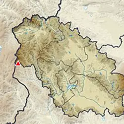 Местоположение на картата на България Царичка планина