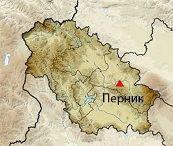 Местоположение на картата на Област Перник
