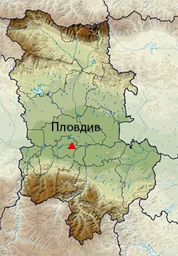 Местоположение на картата на Област Пловдив