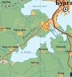 Подробна карта (Върли бряг)