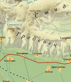 Подробна карта (Гребенец)