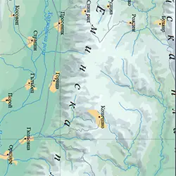 Подробна карта Еминска планина
