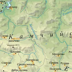 Подробна карта Камчийска планина