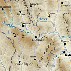 Подробна карта Кобилска планина