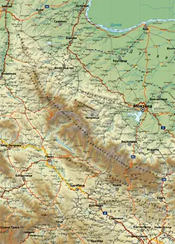 Подробна карта (Язова планина)