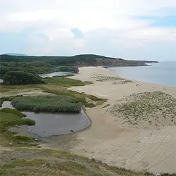 Пясъчната коса на река Велека при устието ѝ