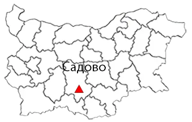 Садово Местоположение на картата на България