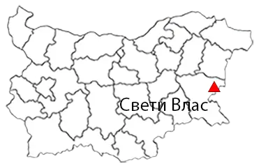 Свети Влас Местоположение