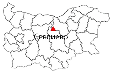 Севлиево Местоположение