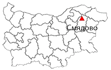 Смядово Местоположение