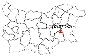 Стралджа Местоположение