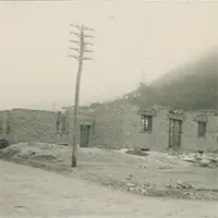 Строежът на сградата на театъра в Провадия, 1943 г.