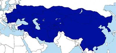 Най-големите граници на Монголската империя