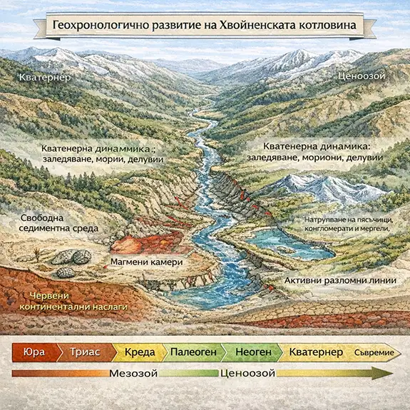 Геохронологично развитие на Хвойненска котловина