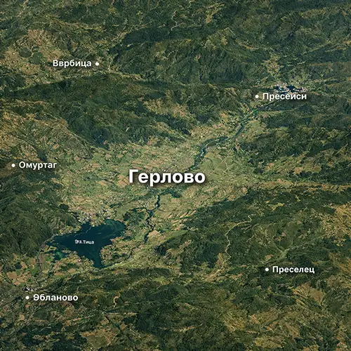 Подробна топографска карта на Герлово