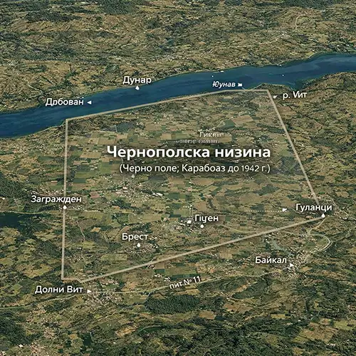 Подробна топографска карта на Чернополска низина