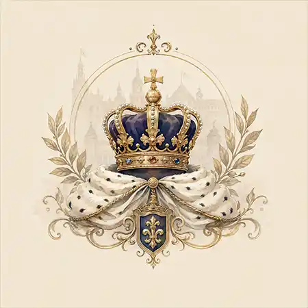 Символична кралска корона, олицетворяваща монархизма, монархическата власт и държавната приемственост