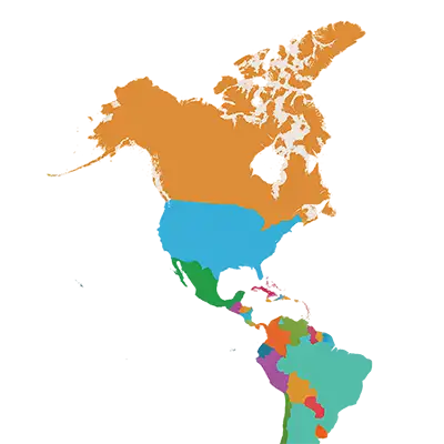 Карта на Северна Америка